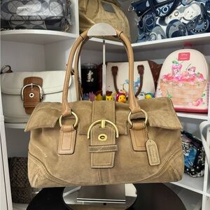 Coach 2006 Soho Suede Flap Satchel